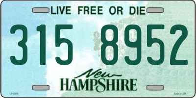 NH license plate 3158952