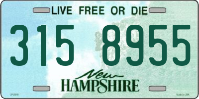 NH license plate 3158955