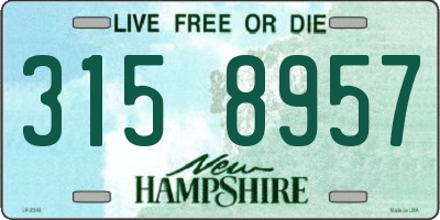 NH license plate 3158957