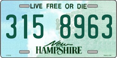 NH license plate 3158963