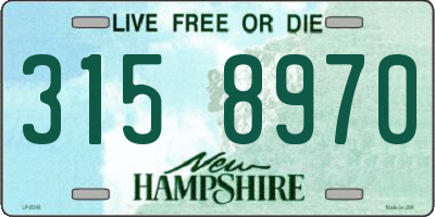NH license plate 3158970