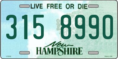 NH license plate 3158990