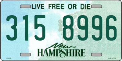 NH license plate 3158996
