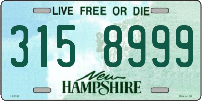 NH license plate 3158999