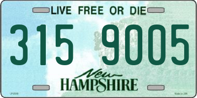 NH license plate 3159005
