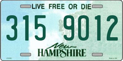 NH license plate 3159012