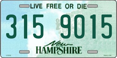NH license plate 3159015