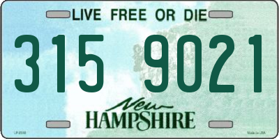 NH license plate 3159021