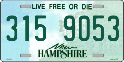 NH license plate 3159053