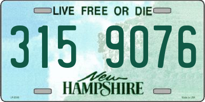 NH license plate 3159076