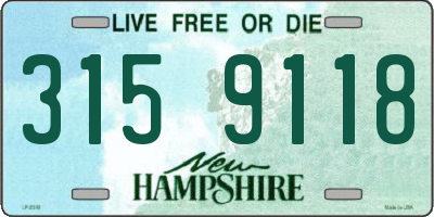 NH license plate 3159118