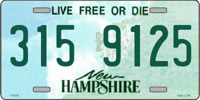 NH license plate 3159125