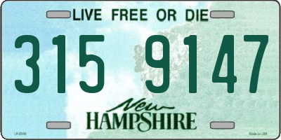 NH license plate 3159147