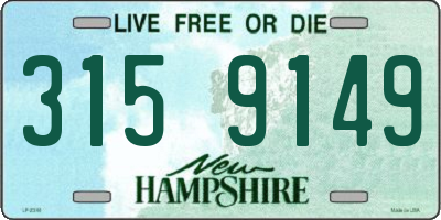 NH license plate 3159149