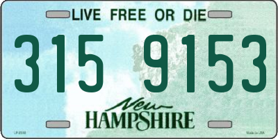 NH license plate 3159153