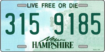 NH license plate 3159185