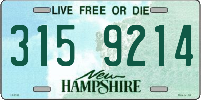 NH license plate 3159214