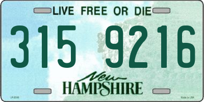 NH license plate 3159216