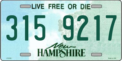 NH license plate 3159217