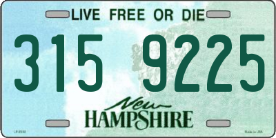 NH license plate 3159225