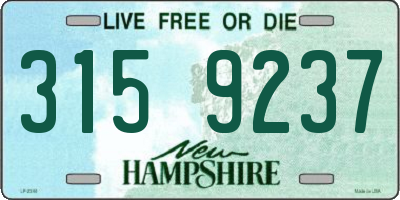 NH license plate 3159237