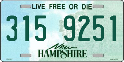 NH license plate 3159251