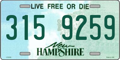 NH license plate 3159259