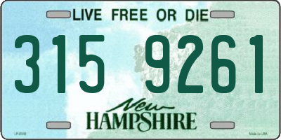 NH license plate 3159261