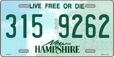 NH license plate 3159262