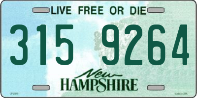 NH license plate 3159264
