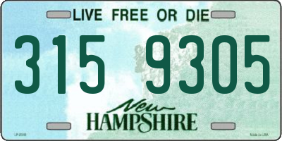 NH license plate 3159305