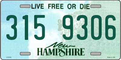 NH license plate 3159306