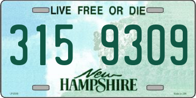 NH license plate 3159309
