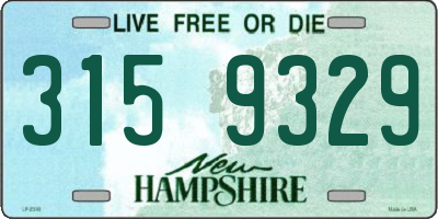 NH license plate 3159329