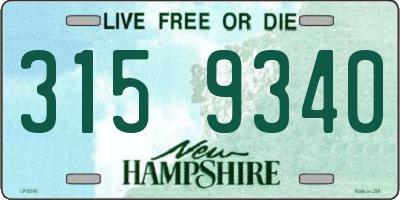 NH license plate 3159340