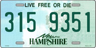 NH license plate 3159351
