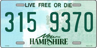 NH license plate 3159370