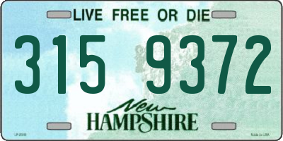 NH license plate 3159372