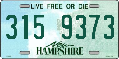 NH license plate 3159373
