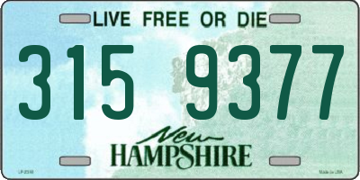 NH license plate 3159377
