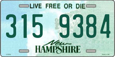 NH license plate 3159384