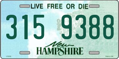 NH license plate 3159388