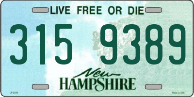 NH license plate 3159389