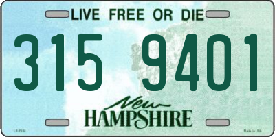 NH license plate 3159401
