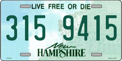 NH license plate 3159415