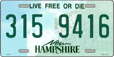 NH license plate 3159416