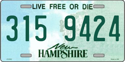 NH license plate 3159424