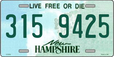 NH license plate 3159425