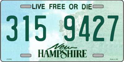 NH license plate 3159427
