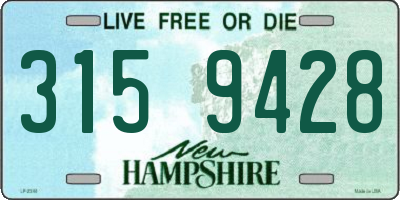 NH license plate 3159428